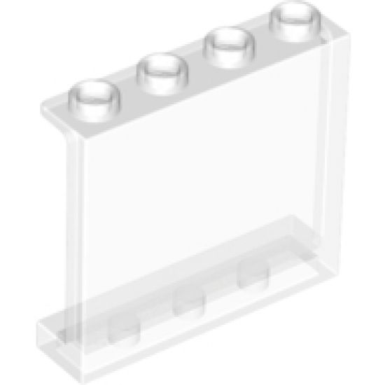 Panel 1 x 4 x 3 with Side Supports - Hollow Studs