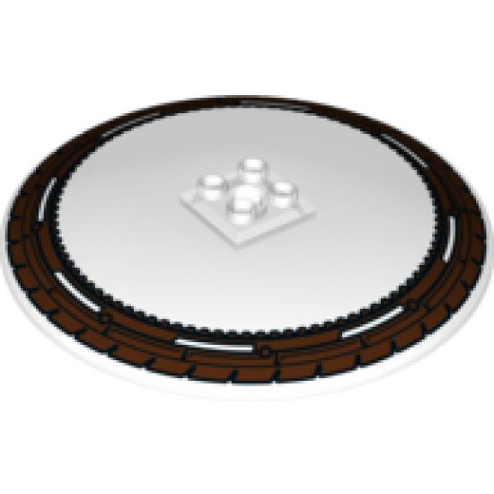 Dish 10 x 10 Inverted (Radar) - Hollow Studs with Wheel / Tire Pattern