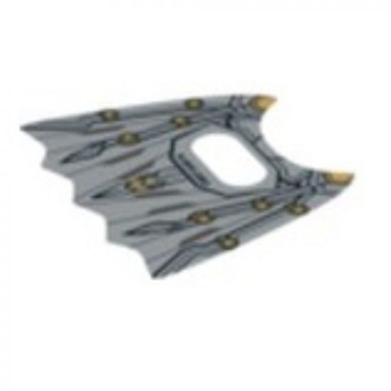 Minifigure, Body Wear Wings Batman Space Collapsed with Center Opening and Black and Gold Pattern