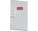 Door 1 x 4 x 6 with Stud Handle with Yellow 'OPEN' on Magenta Sign Pattern (Sticker) - Set 41035