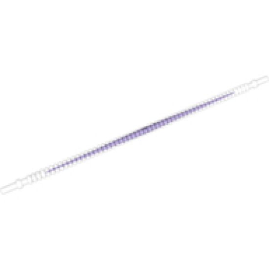 Hose Flexible Ribbed with 8mm Ends, 19L with Dark Purple Center Pattern