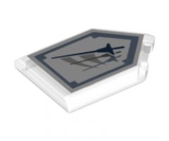 Tile, Modified 2 x 3 Pentagonal with Nexo Power Shield Pattern - Triple Trouble