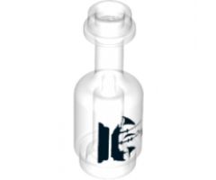 Minifigure, Utensil Bottle with Black Sailing Ship on Pedestal Pattern