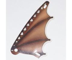 Plastic Triangle 6 x 12 Scalloped Wing with Leather and Stick Pattern