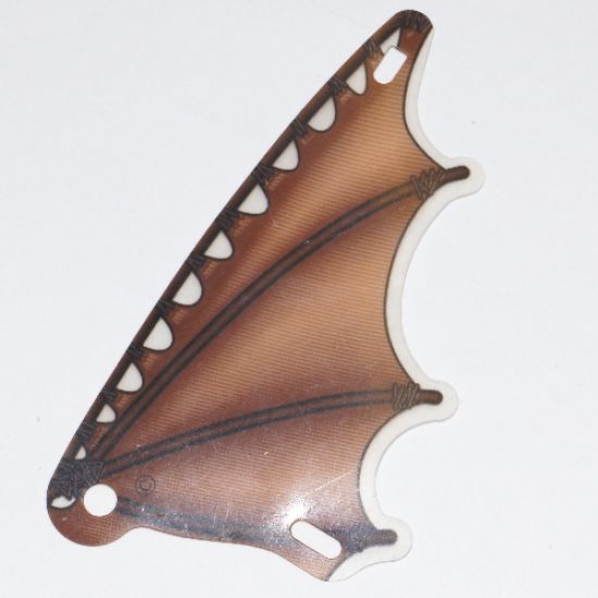 Plastic Triangle 6 x 12 Scalloped Wing with Leather and Stick Pattern