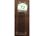 Brick 1 x 2 x 5 with Star and Number '72' Pattern (Sticker) - Set 41314