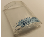Cylinder Quarter 4 x 4 x 6 with 'ADAMANTIUM GLASS: STABLE' Pattern (Sticker) - Set 76018