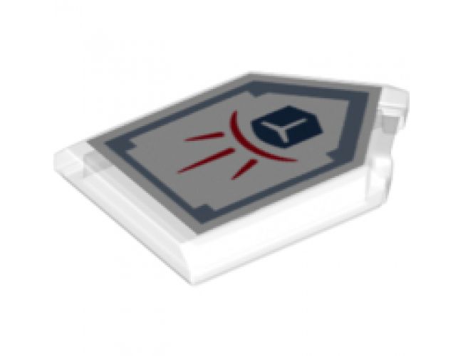 Tile, Modified 2 x 3 Pentagonal with Nexo Power Shield Pattern - Force Field