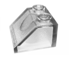 Slope 45 2 x 2 Transparent with Frosted Interior