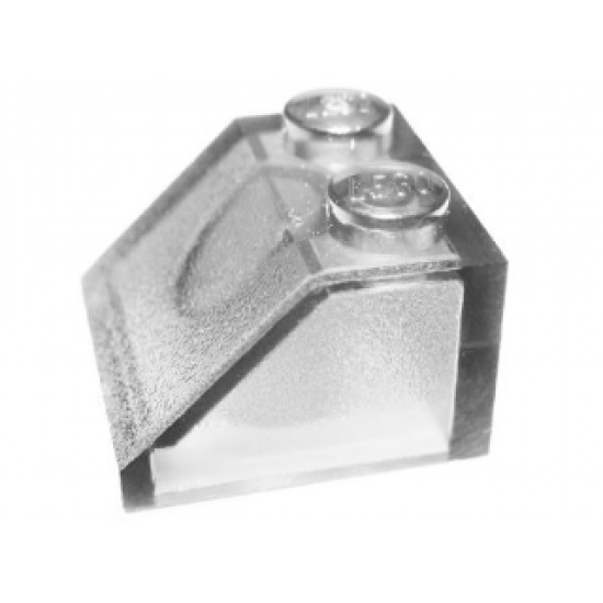 Slope 45 2 x 2 Transparent with Frosted Interior