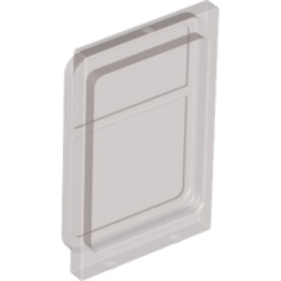Glass for Train Door with Lip on Top and Bottom