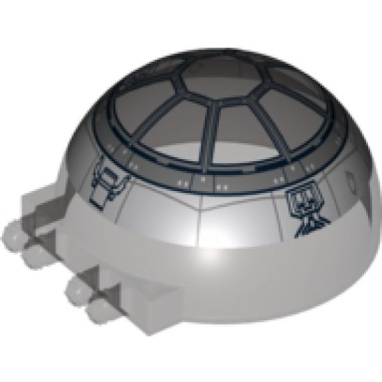 Windscreen 6 x 6 x 3 Canopy Half Sphere with Dual 2 Fingers and SW Tie-Fighter Pattern