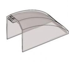 Windscreen 8 x 4 x 4 Curved with 2 Fingers with Headlights and Res-Q Pattern