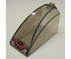 Windscreen 8 x 4 x 4 Curved with 2 Fingers with Headlights and Fire Logo Pattern
