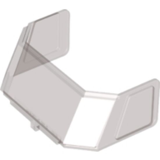 Glass for Windscreen 4 x 6 x 4 Cab with Hinge (45406)