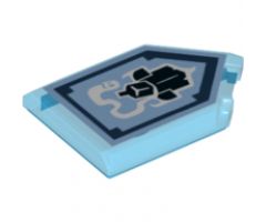 Tile, Modified 2 x 3 Pentagonal with Nexo Power Shield Pattern - Haunted Armor