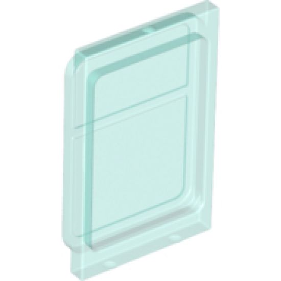 Glass for Train Door with Lip on Top and Bottom