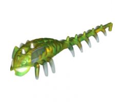 Hero Factory Brain with Glow In Dark Center and Marbled Yellow Pattern