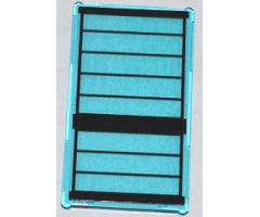 Glass for Window 1 x 4 x 6 with Black Stripes Pattern (Sticker) - Set 76005