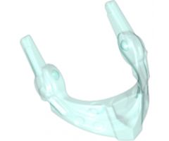 Minifigure, Headgear Accessory Visor Pointed with Round Dimples and Spikes