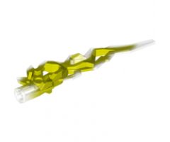 Hero Factory Weapon Accessory - Flame/Lightning Bolt with Axle Hole with Marbled Trans-Clear Pattern