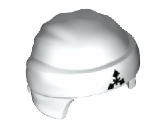 Minifigure, Headgear Ninjago Wrap Type 3 with Bandana and Knot and Black Symbol Pattern