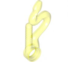 Minifigure, Weapon Whip Bent with Snake Head and Pin Hole