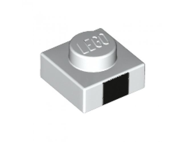 Plate 1 x 1 with 1 Black Square Pattern