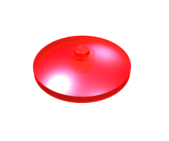 Dish 4 x 4 Inverted (Radar) with Solid Stud