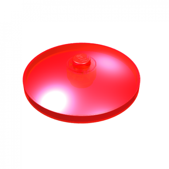 Dish 4 x 4 Inverted (Radar) with Solid Stud