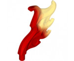 Energy Effect Wave Rounded Wing Shaped with Bar (Flame) with Marbled Trans-Yellow Pattern