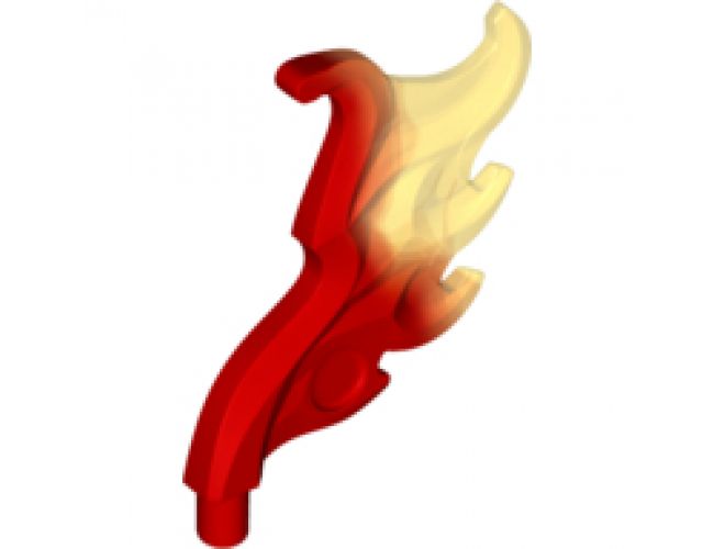 Energy Effect Wave Rounded Wing Shaped with Bar (Flame) with Marbled Trans-Yellow Pattern