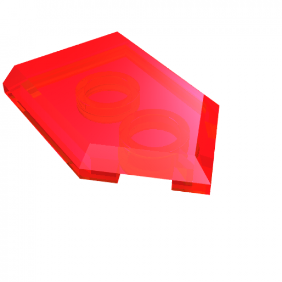 Tile, Modified 2 x 3 Pentagonal with Nexo Power Shield Pattern - Bull Race