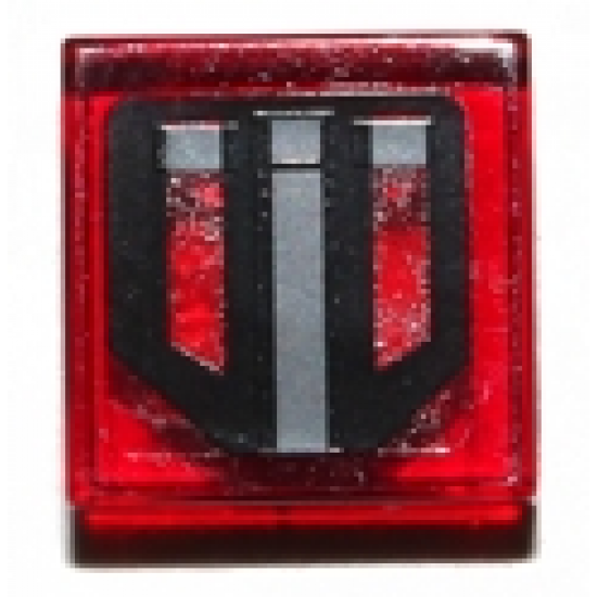 Tile 1 x 1 with SW Sensors Pattern (Sticker) - Set 7957