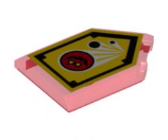 Tile, Modified 2 x 3 Pentagonal with Nexo Power Shield Pattern - Globlin Attack