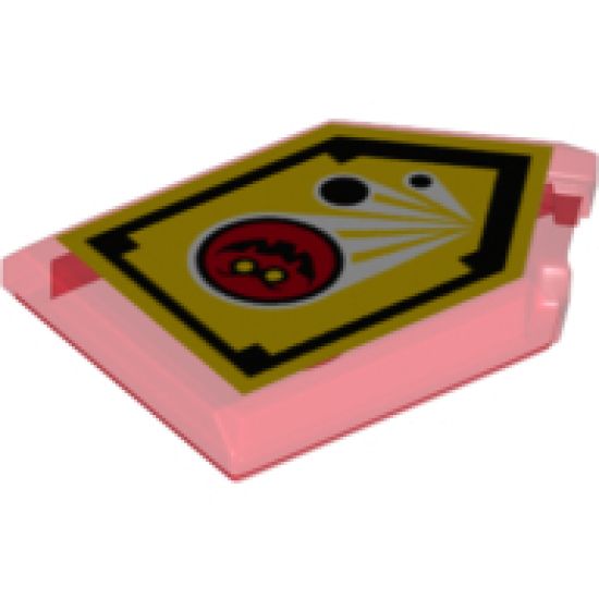 Tile, Modified 2 x 3 Pentagonal with Nexo Power Shield Pattern - Globlin Attack