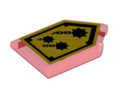 Tile, Modified 2 x 3 Pentagonal with Nexo Power Shield Pattern - Mace Rain