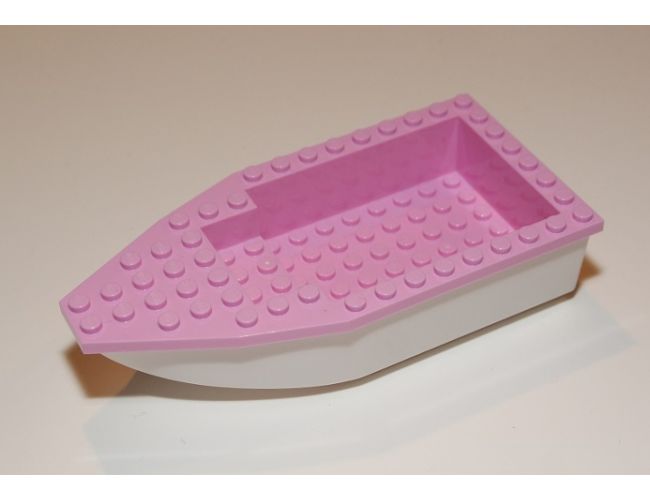 Boat Hull Unitary 16 x 8 Base with Bright Pink Boat Hull Unitary 16 x 8 Top (28533 / 28535)