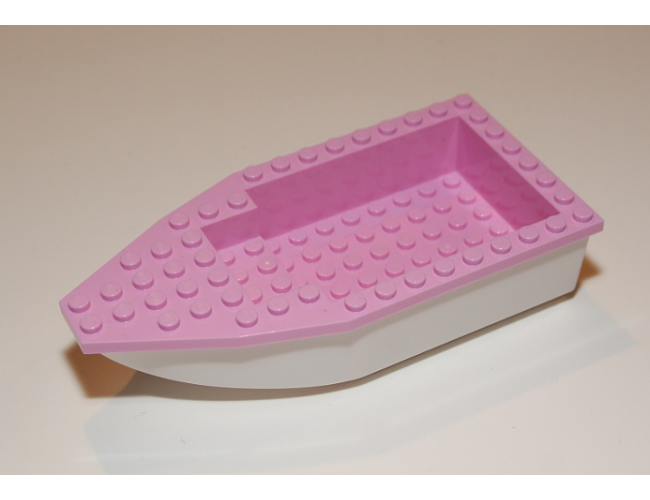 Boat Hull Unitary 16 x 8 Base with Bright Pink Boat Hull Unitary 16 x 8 Top (28533 / 28535)