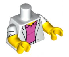 Torso Sport Jacket over Dark Pink Polo Shirt Pattern / Yellow Arms with Rolled Up Sleeves Pattern / Yellow Hands