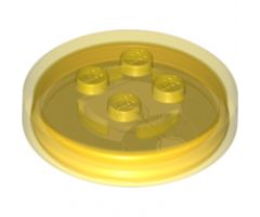 Dimensions Toy Tag 4 x 4 x 2/3 with 4 Studs and Trans-Orange Bottom (Generic for Gadgets)