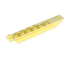 Hinge Plate 1 x 8 with Angled Side Extensions, Squared Plate Underside