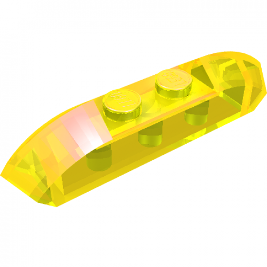 Slope, Curved 4 x 1 with Two Studs