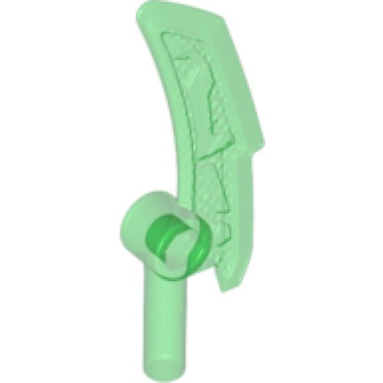 Minifigure, Weapon Blade with Bar (Ninjago Jade Blade)