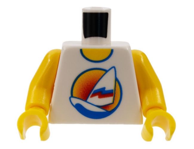 Torso Paradisa Sailboat with Sunset Pattern, Inside with Ribs (Reissue) / Yellow Arms / Yellow Hands
