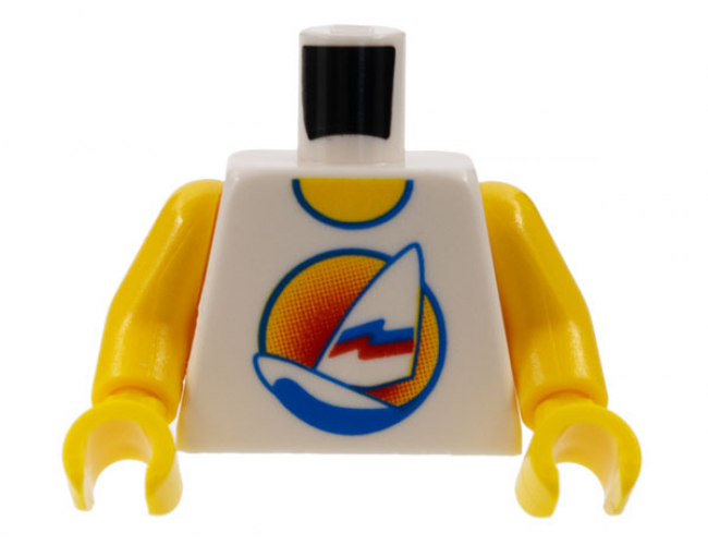 Torso Paradisa Sailboat with Sunset Pattern, Inside with Ribs (Reissue) / Yellow Arms / Yellow Hands