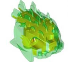 Bionicle Head, Barraki Ehlek, Marbled Lime Pattern