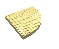 Brick, Round Corner 12 x 12
