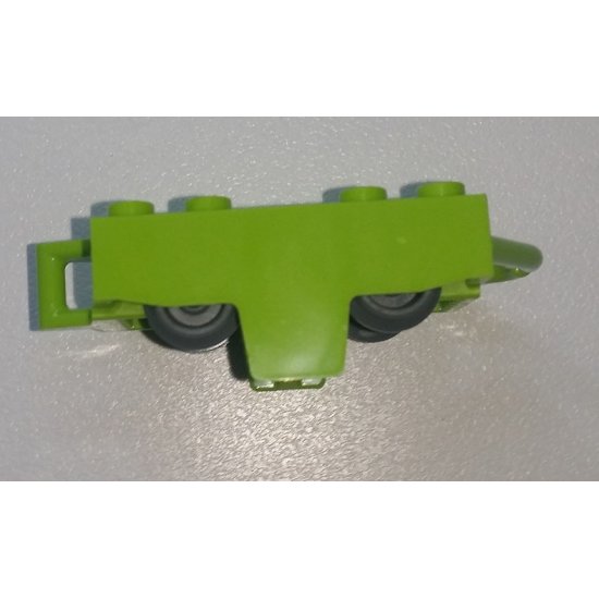 Vehicle, Base 4 x 5 Roller Coaster Car with 2 Dark Bluish Gray Wheel Roller Coaster (26021 / 24869)