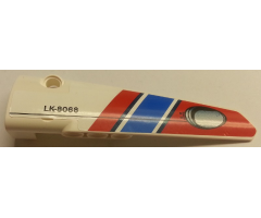 Technic, Panel Fairing # 5 Long Smooth, Side A with 'LK-8068' and Air Intake Pattern (Sticker) - Set 8068